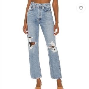 AGOLDE 90s high rise loose fitting straight leg NWT